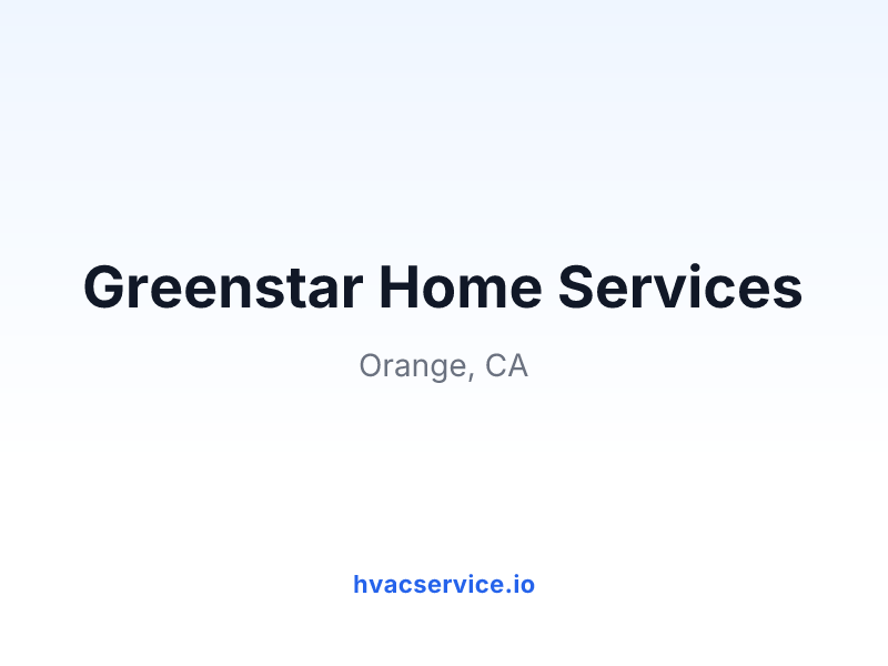Greenstar Home Services