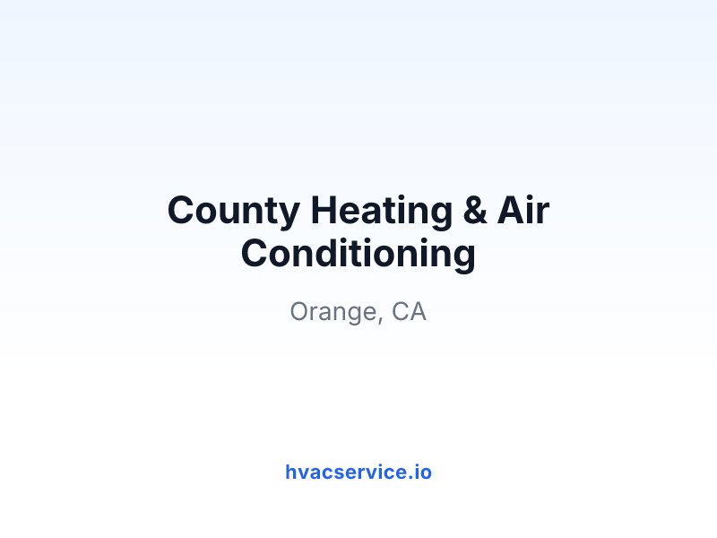 County Heating & Air Conditioning
