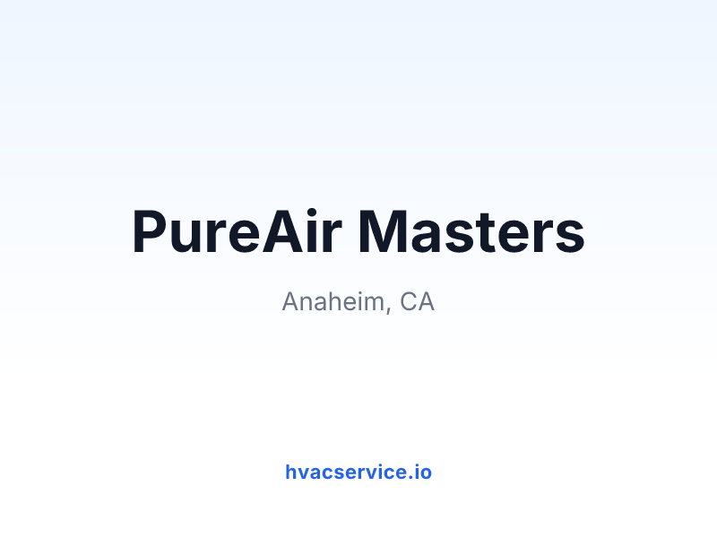 PureAir Masters