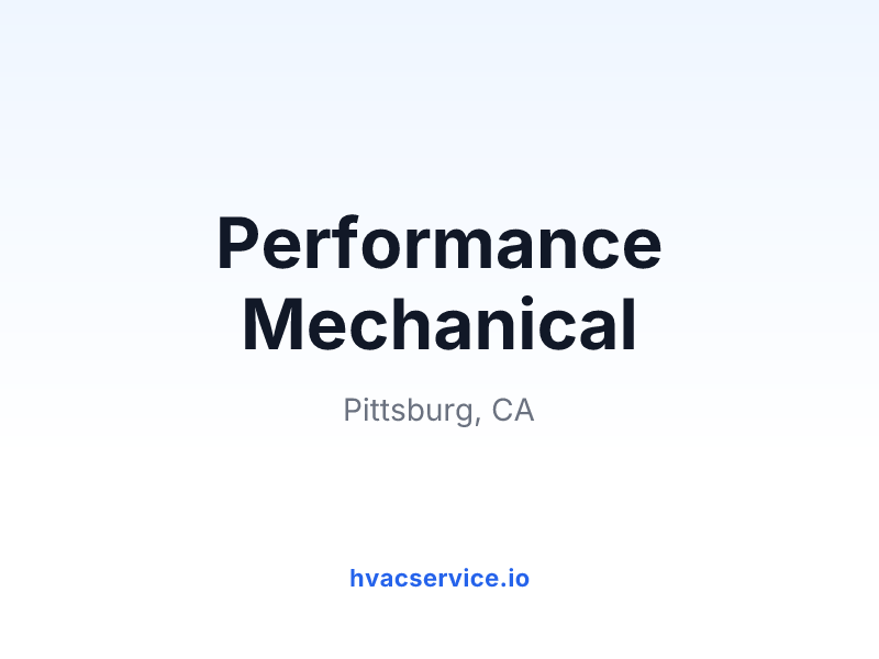 Performance Mechanical