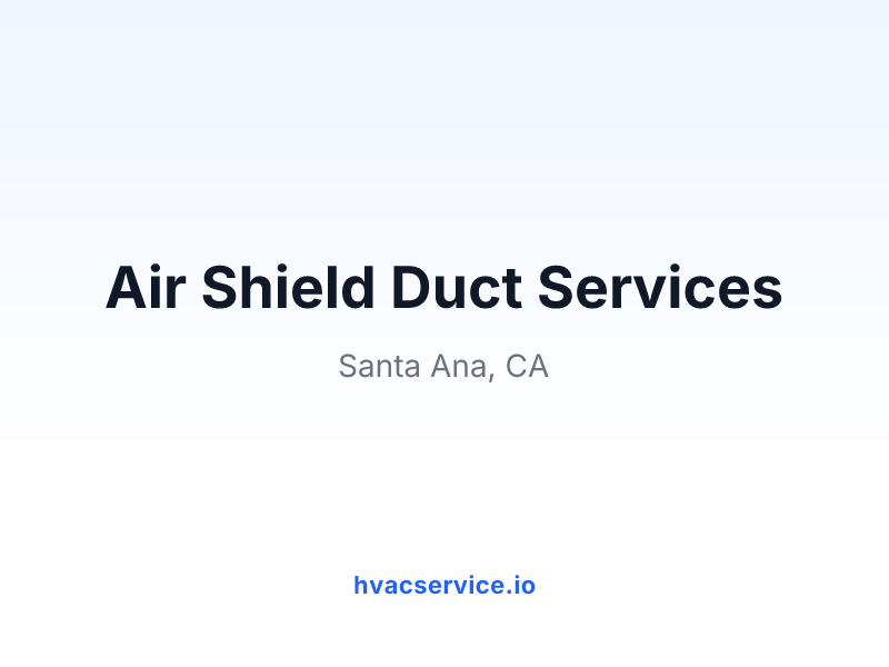 Air Shield Duct Services