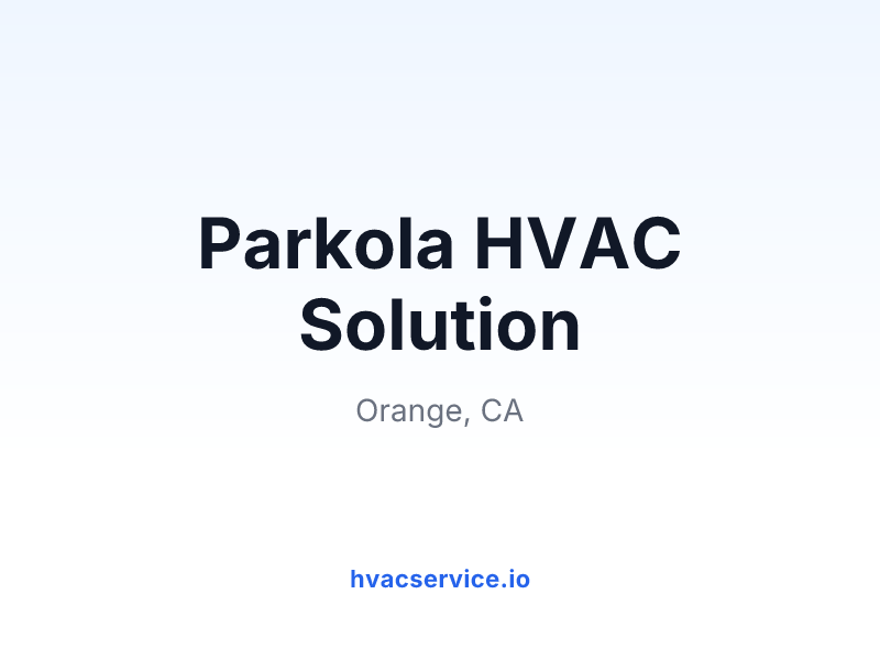 Parkola HVAC Solution