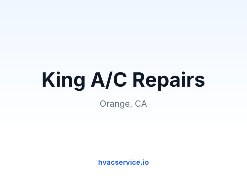 King A/C Repairs
