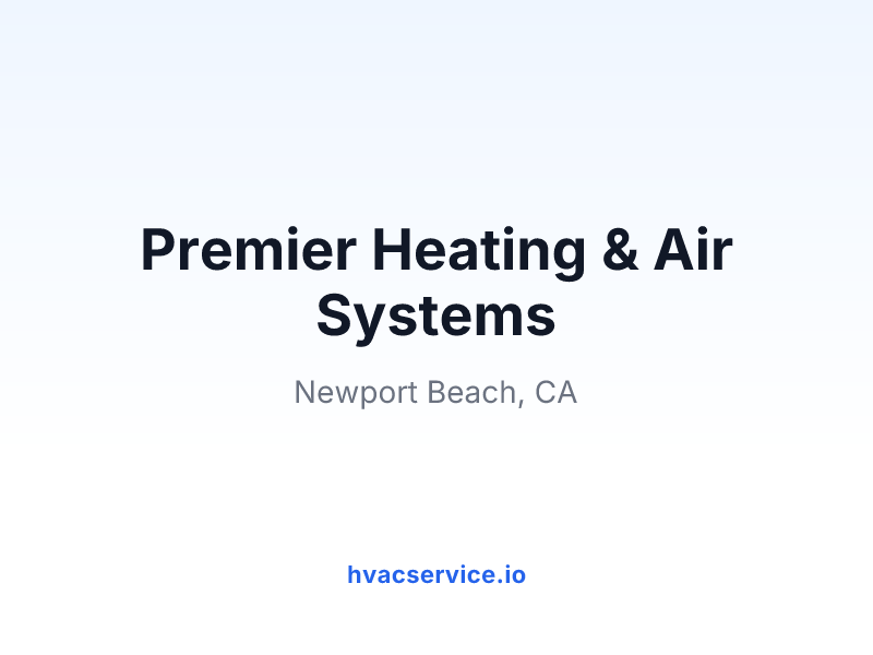 Premier Heating & Air Systems