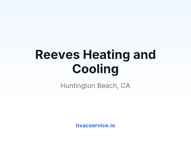 Reeves Heating and Cooling
