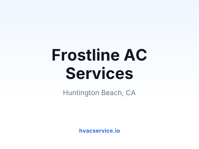Frostline AC Services