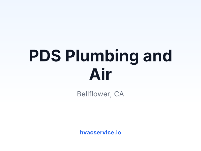PDS Plumbing and Air