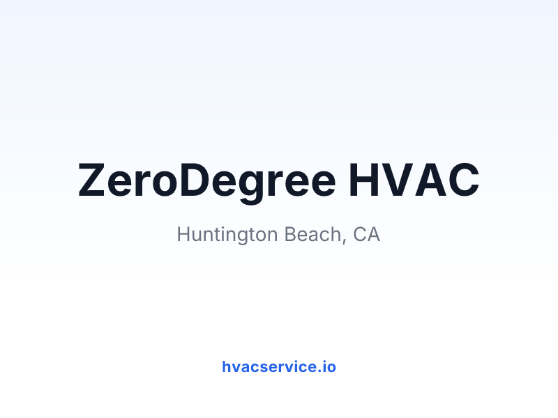 ZeroDegree HVAC