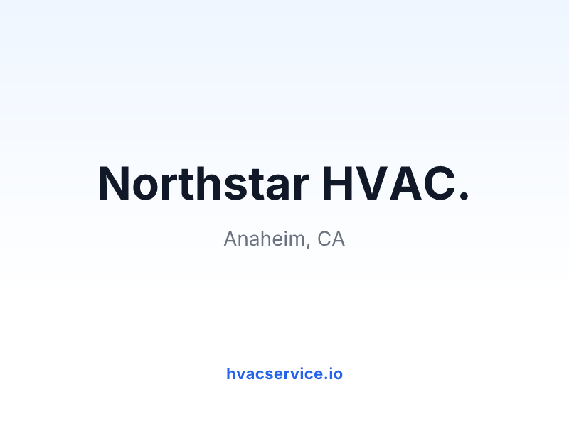 Northstar HVAC.