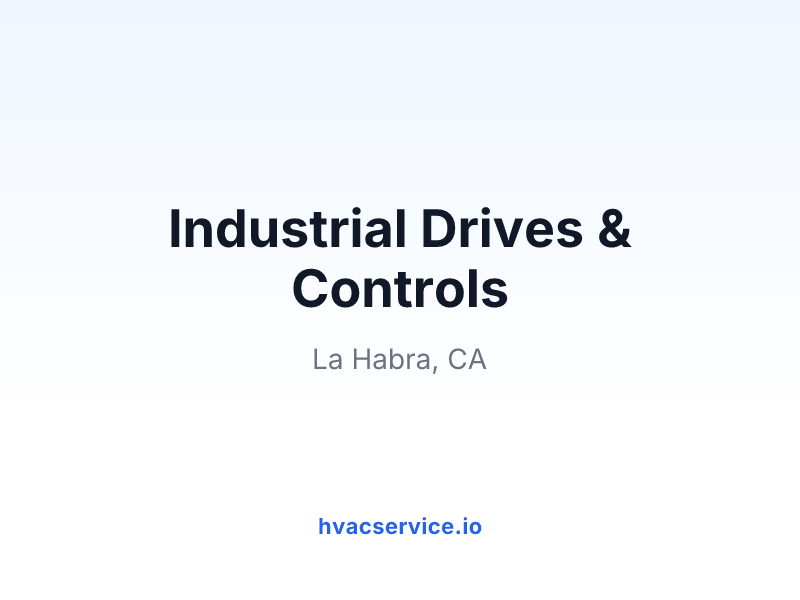 Industrial Drives & Controls