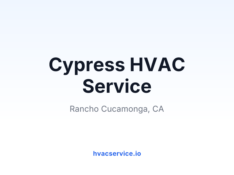 Cypress HVAC Service