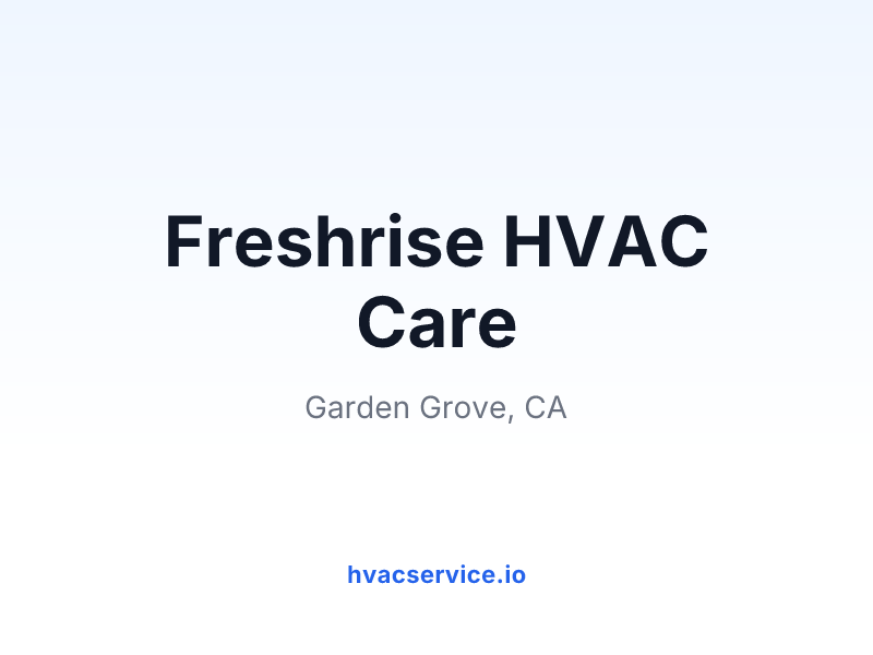 Freshrise HVAC Care