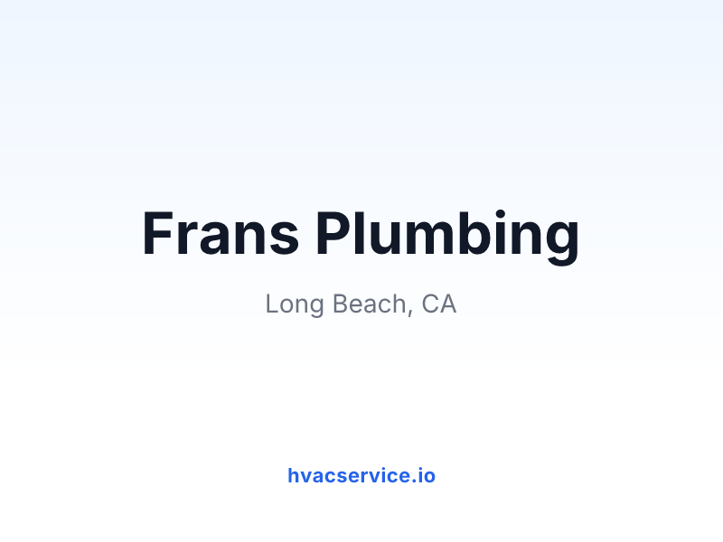 Frans Plumbing