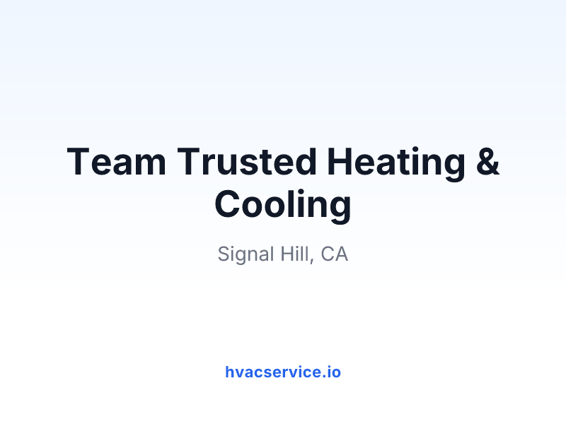 Team Trusted Heating & Cooling