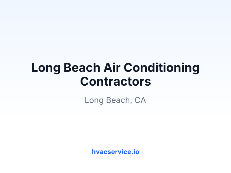 Long Beach Air Conditioning Contractors