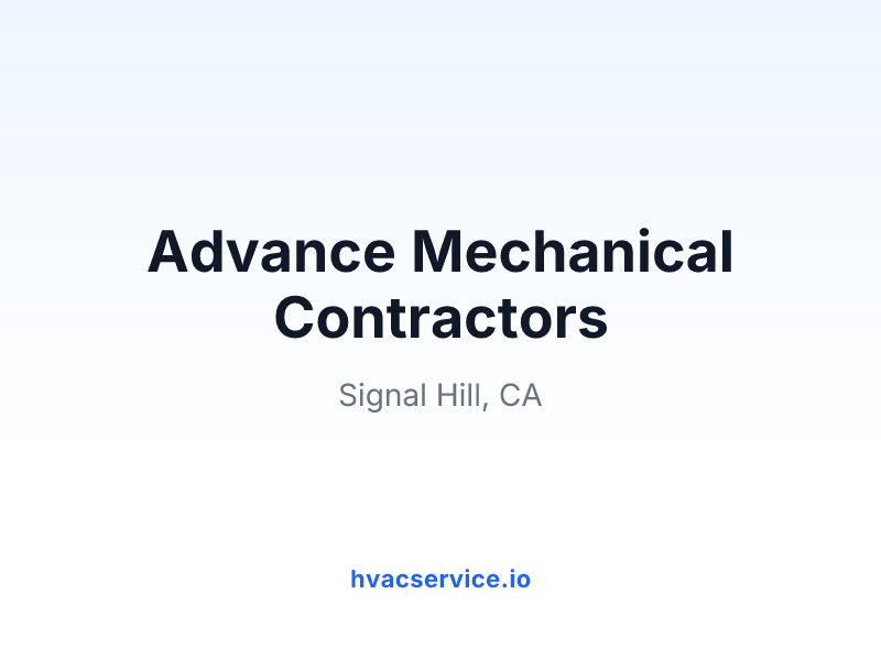 Advance Mechanical Contractors