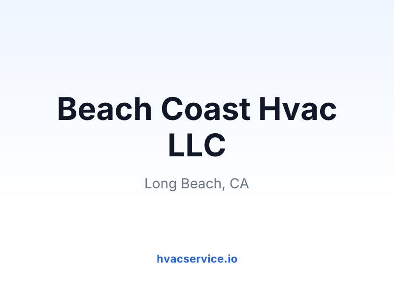 Beach Coast Hvac LLC