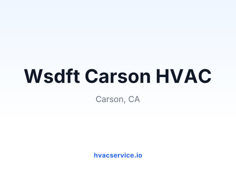 Wsdft Carson HVAC