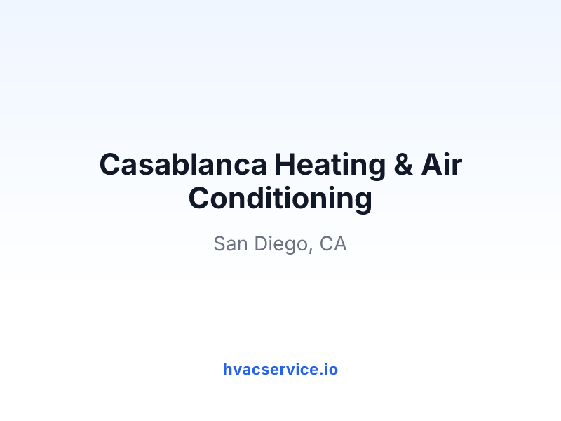 Casablanca Heating & Air Conditioning