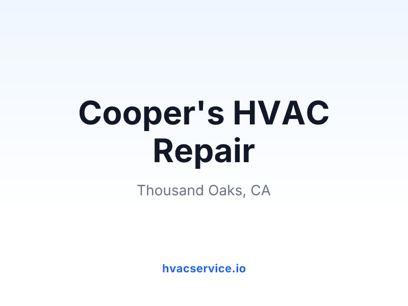 Cooper's HVAC Repair