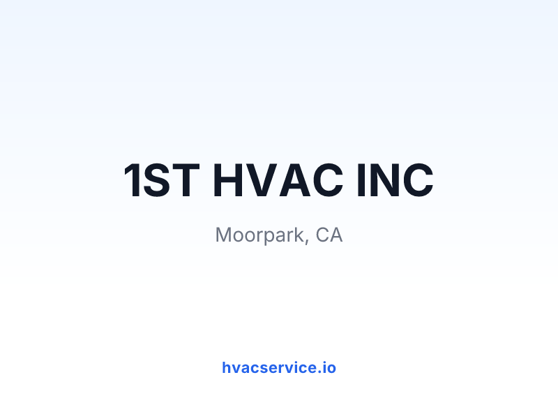 1ST HVAC INC