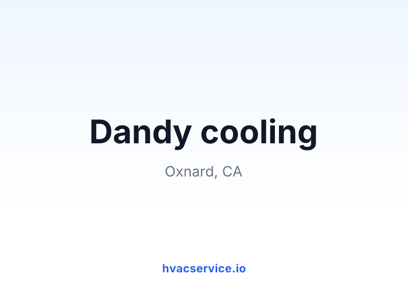 Dandy cooling