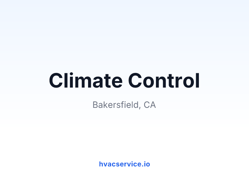 Climate Control