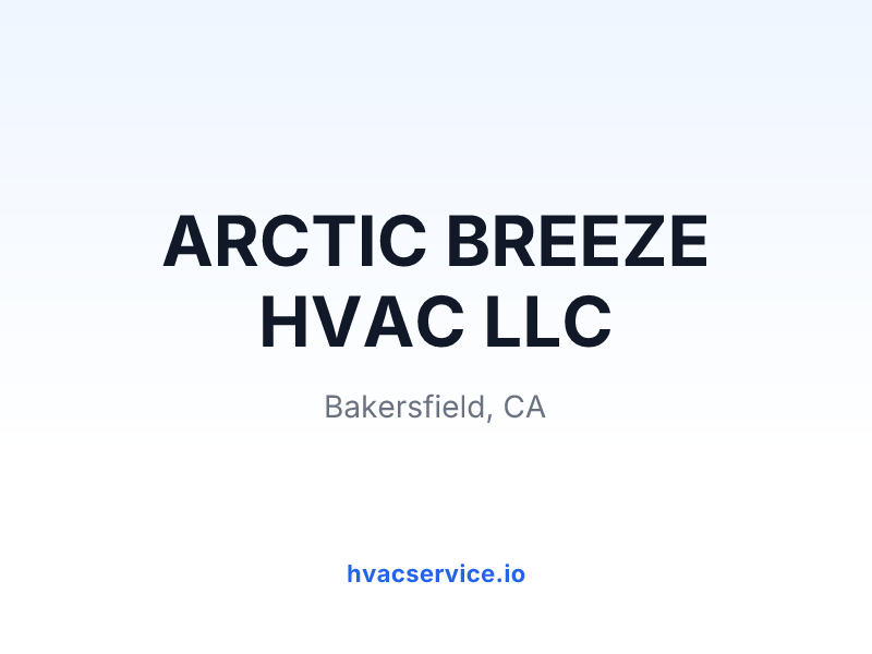 ARCTIC BREEZE HVAC LLC