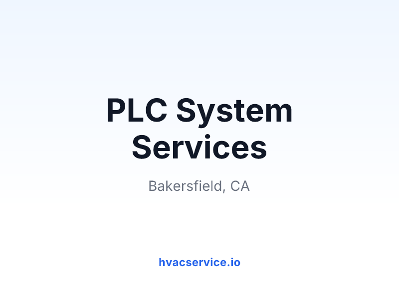 PLC System Services