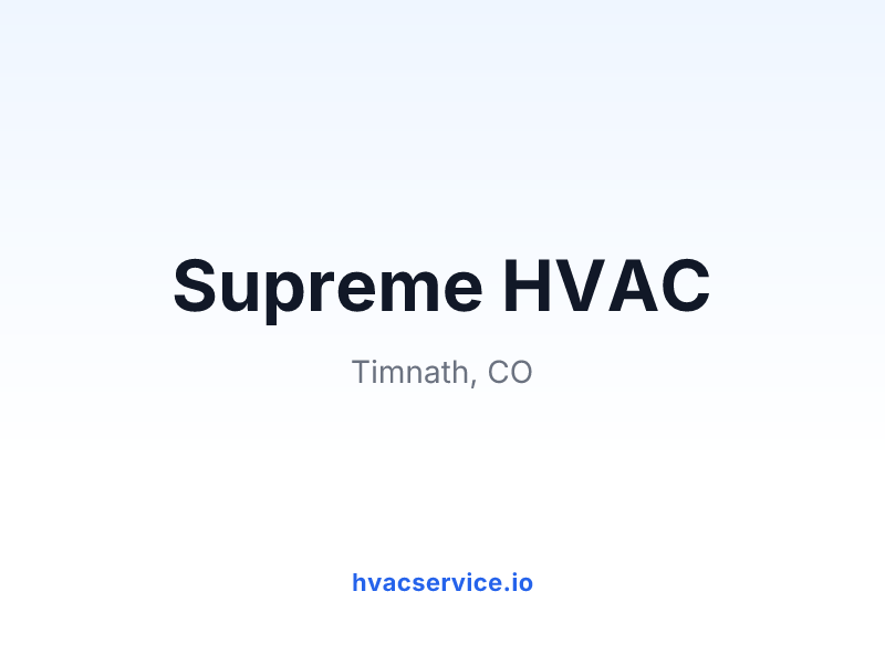 Supreme HVAC