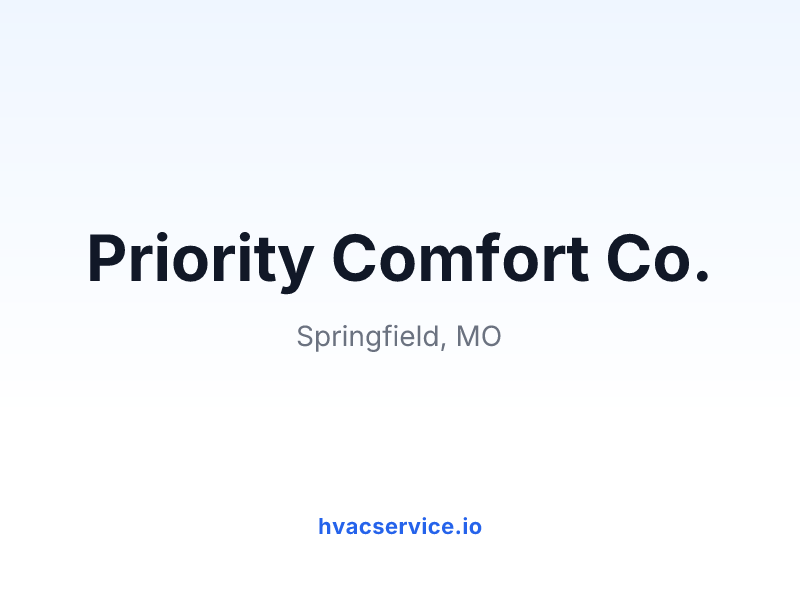 Priority Comfort Co.