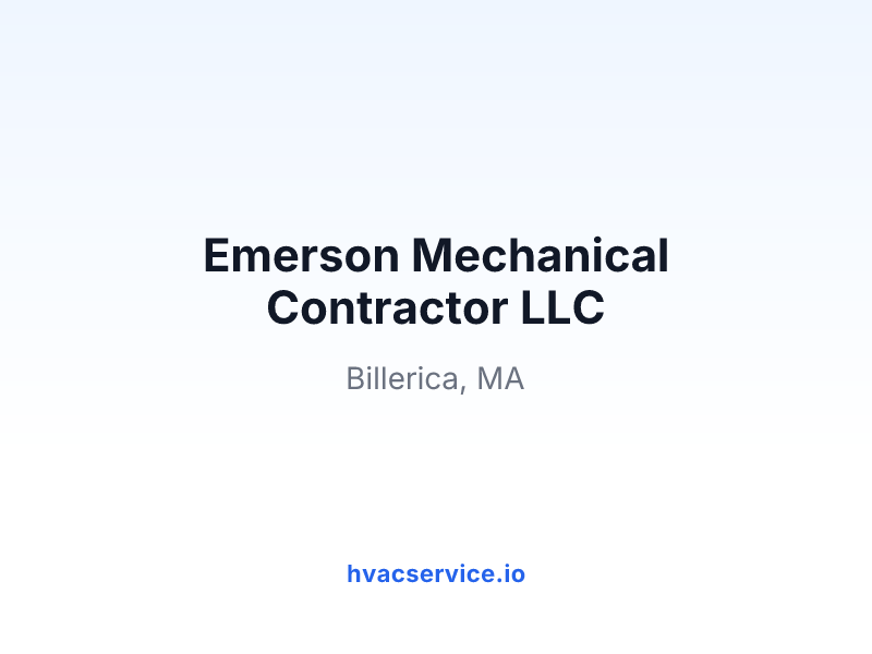 Emerson Mechanical Contractor LLC