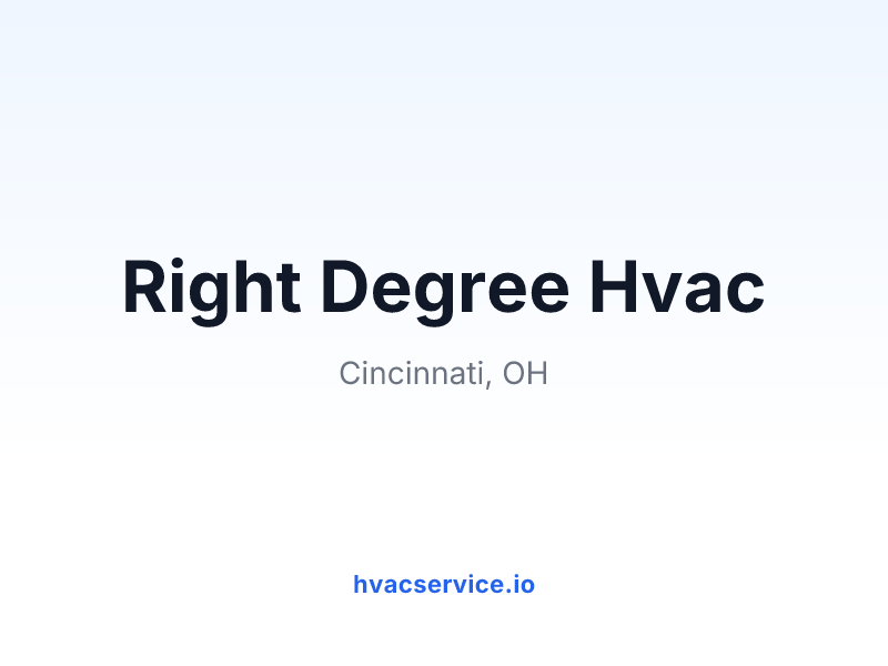Right Degree Hvac