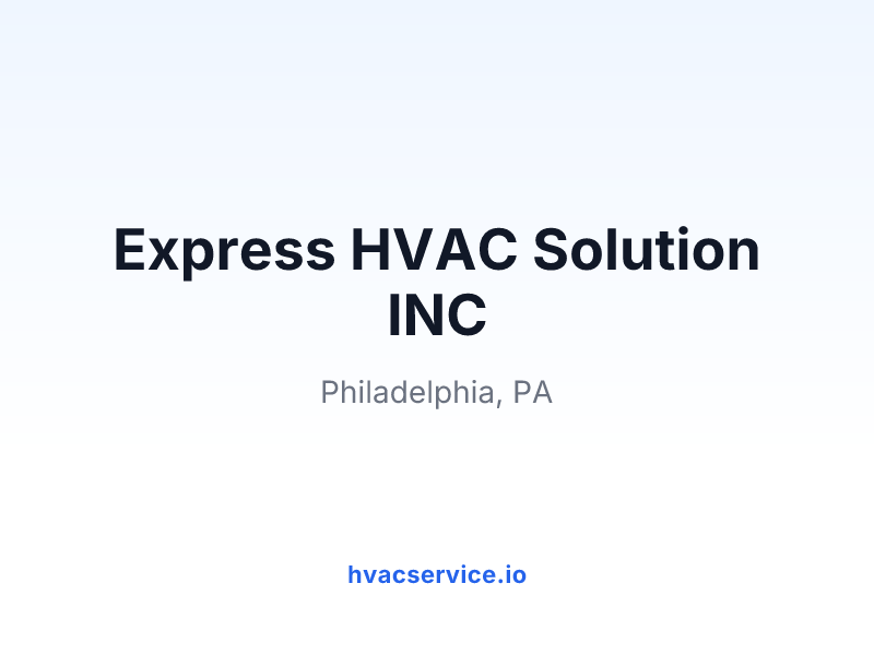 Express HVAC Solution INC