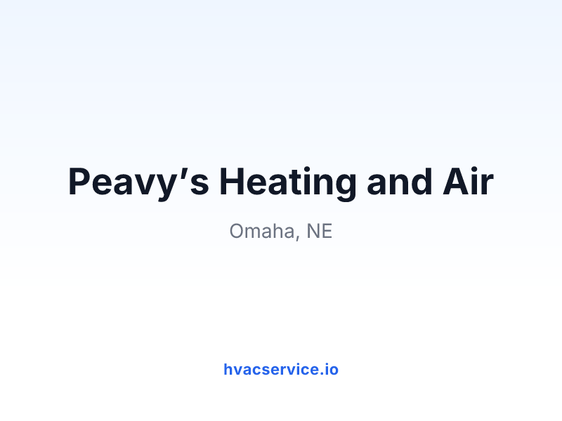 Peavy’s Heating and Air