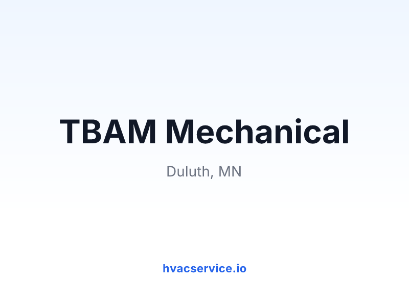 TBAM Mechanical