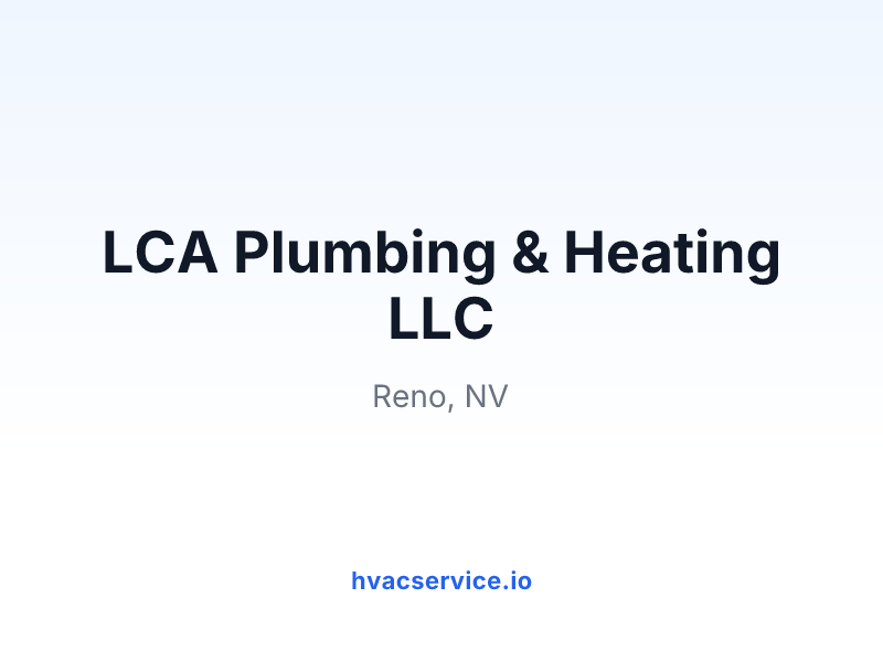 LCA Plumbing & Heating LLC
