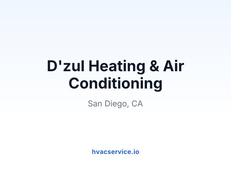 D'zul Heating & Air Conditioning