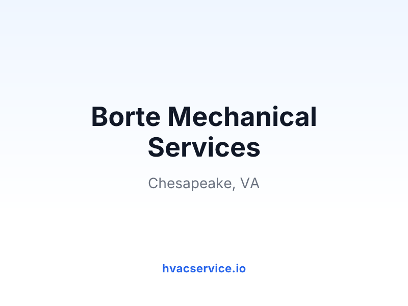 Borte Mechanical Services