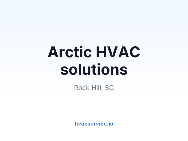 Arctic HVAC solutions