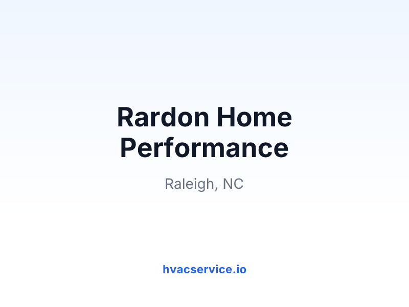 Rardon Home Performance