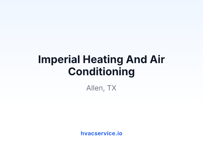 Imperial Heating And Air Conditioning