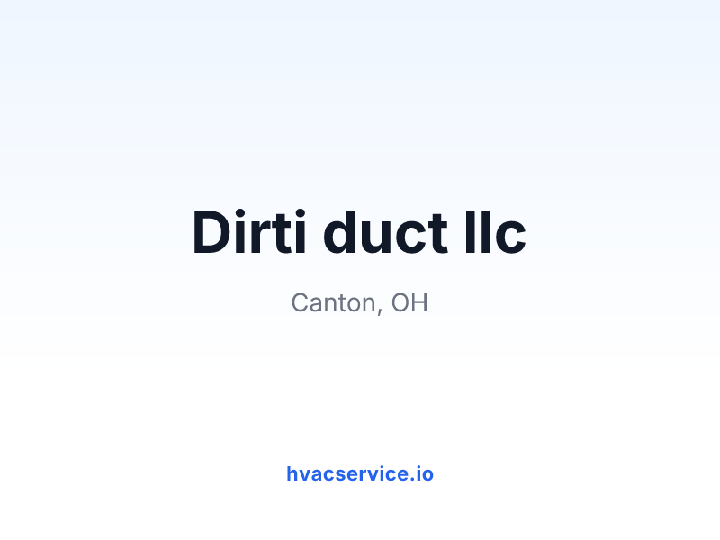 Dirti duct llc