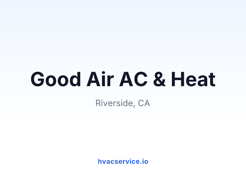Good Air AC & Heat