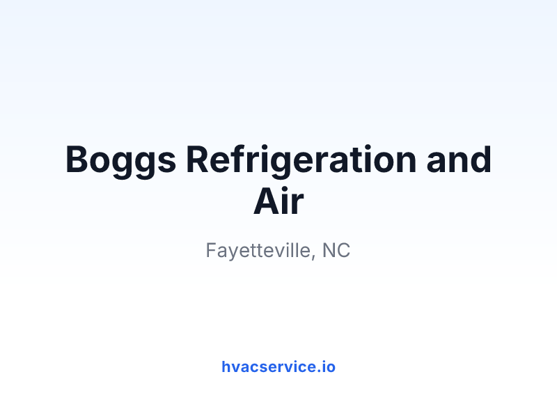 Boggs Refrigeration and Air
