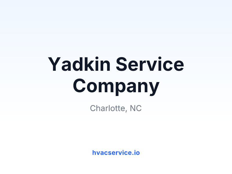 Yadkin Service Company