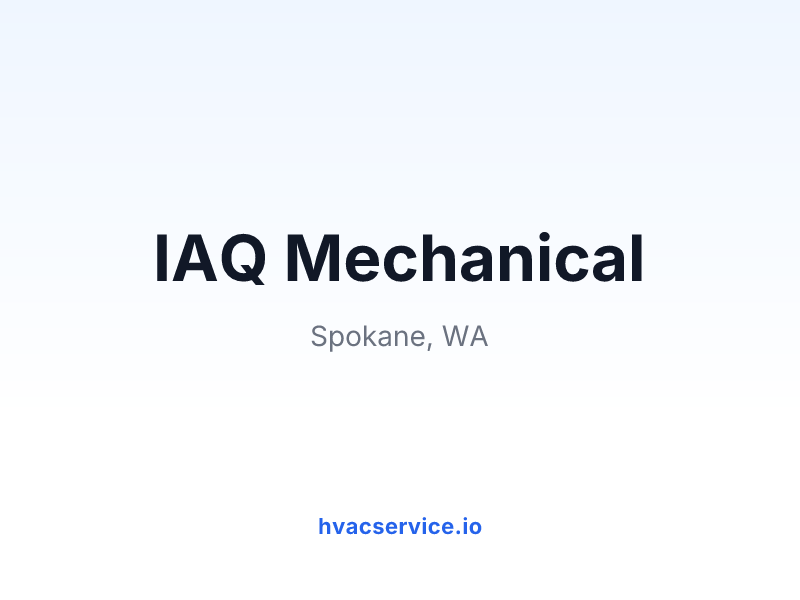 IAQ Mechanical