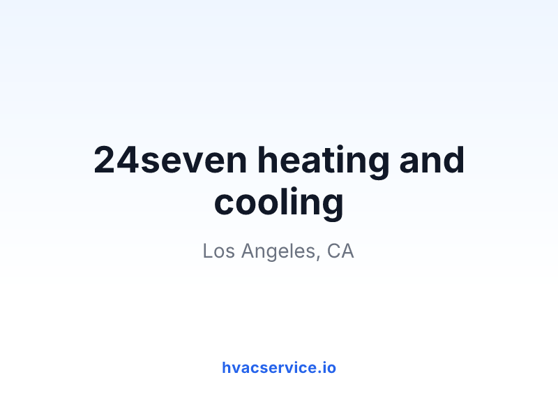 24seven heating and cooling