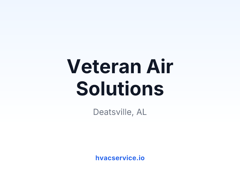 Veteran Air Solutions Heating & Cooling