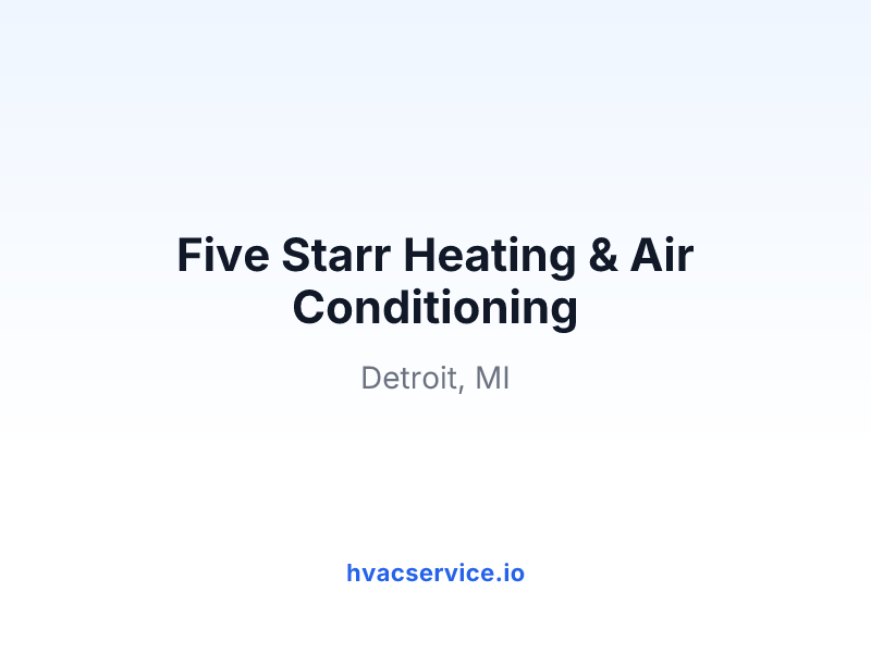 Five Starr Heating & Air Conditioning